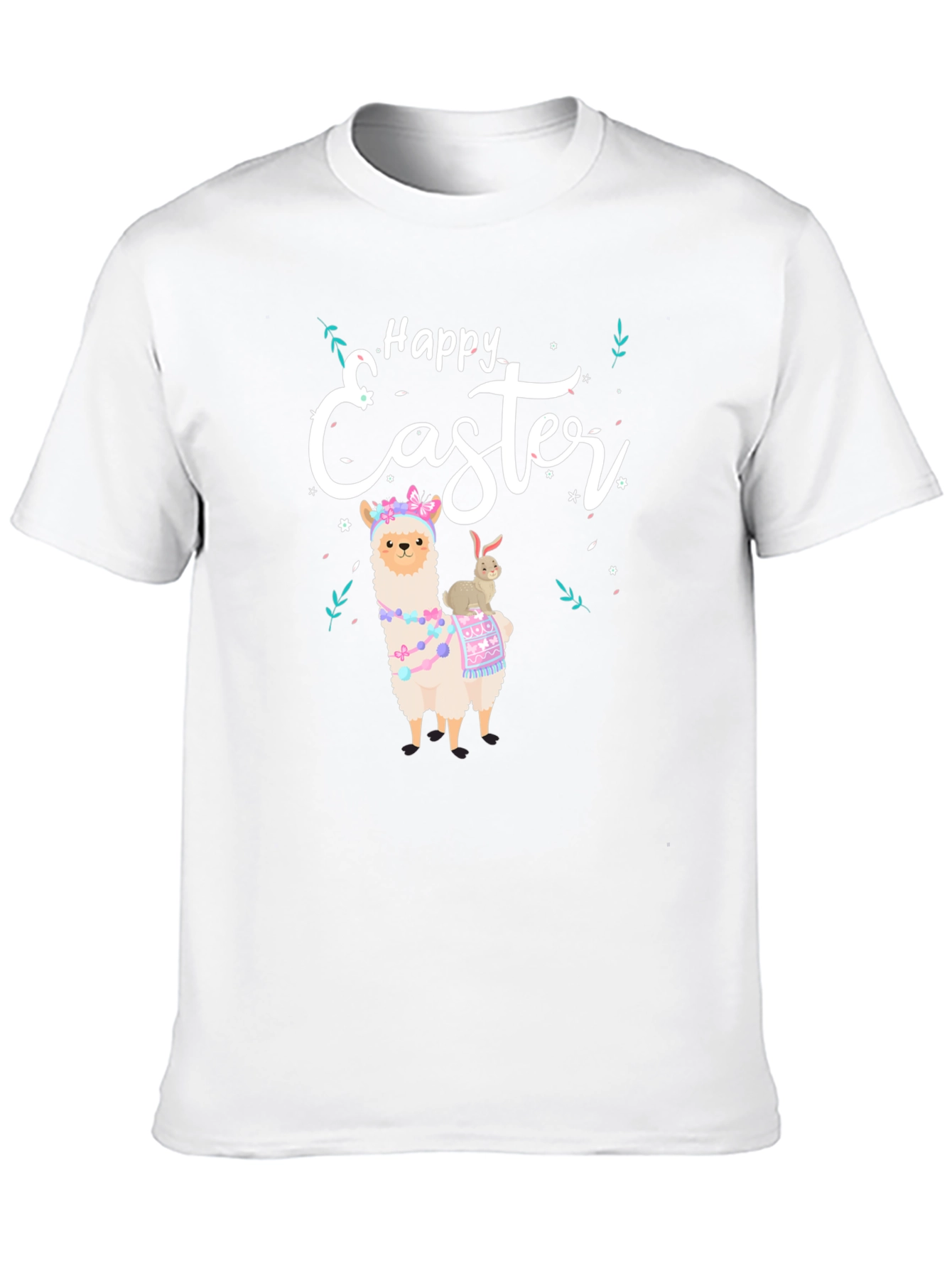 Happy Easter Llama Graphic T-Shirt
