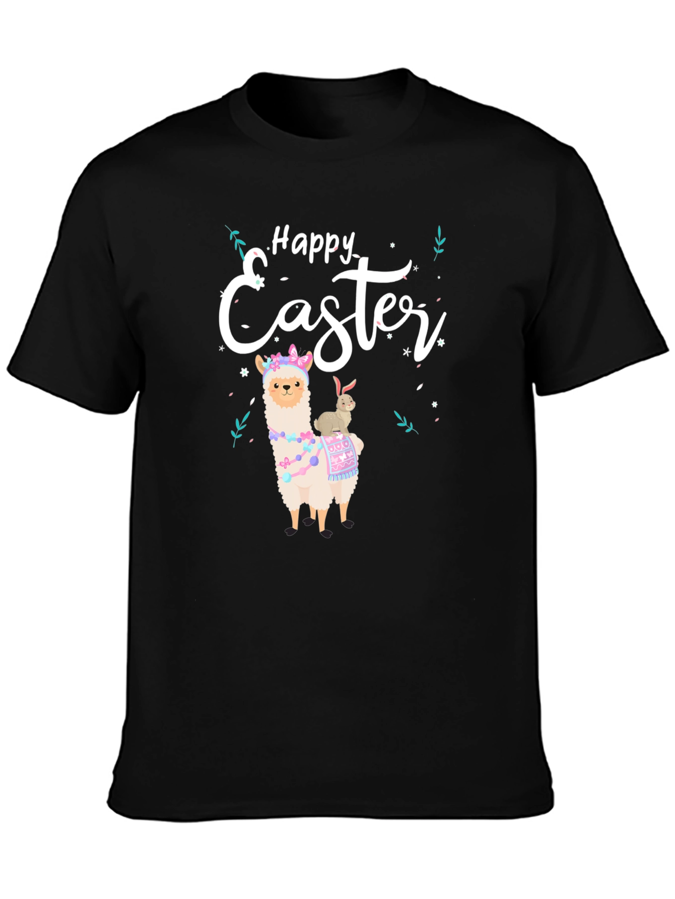 Happy Easter Llama Graphic T-Shirt