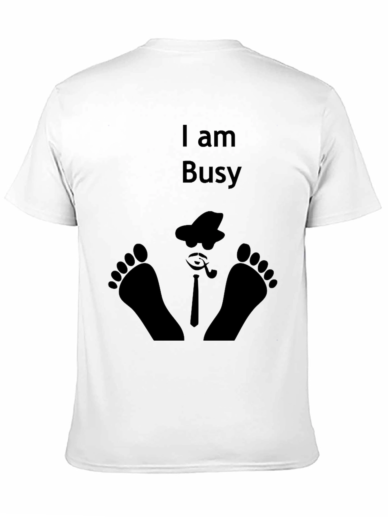 I am Busy Funny Black Graphic Tee