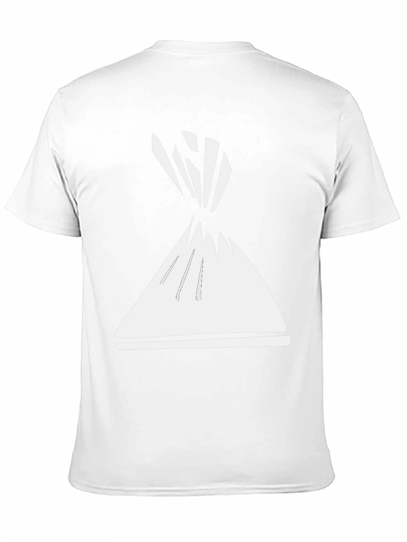 Abstract Cone Graphic Tee - Modern Style