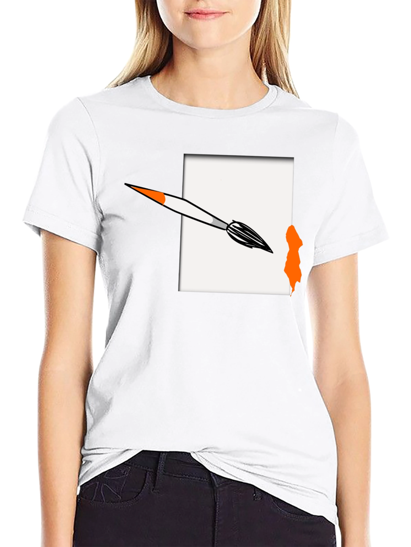 Artistic Brushstroke Graphic Tee