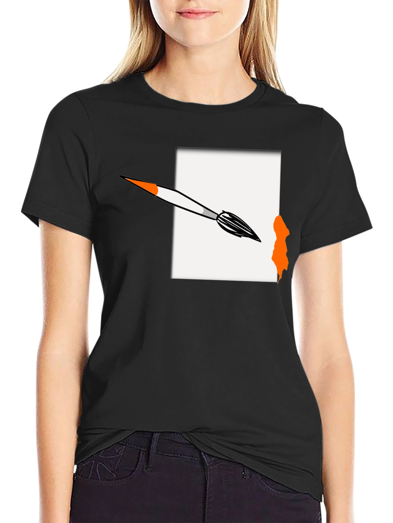 Artistic Brushstroke Graphic Tee