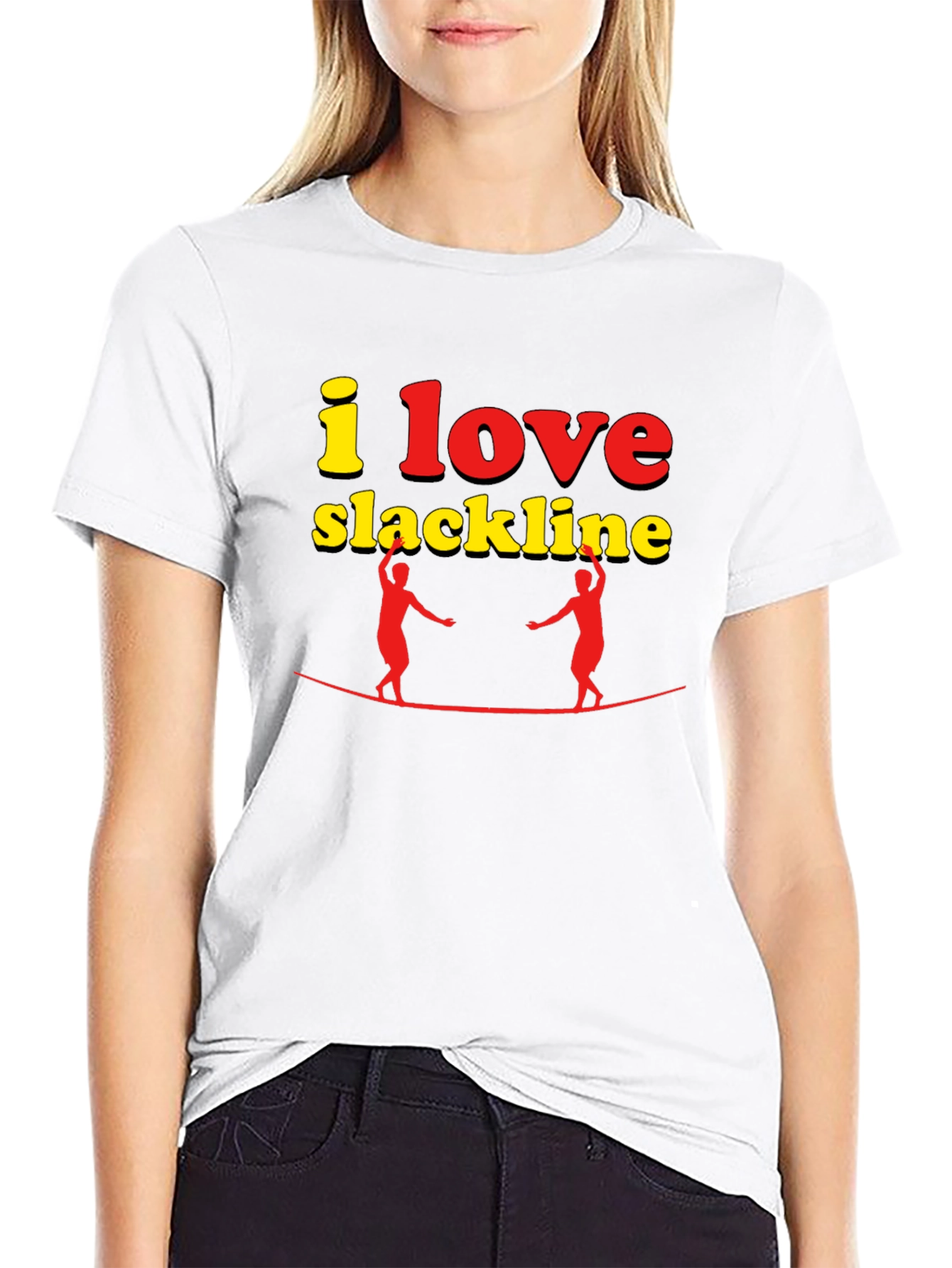 I Love Slackline Graphic T-Shirt