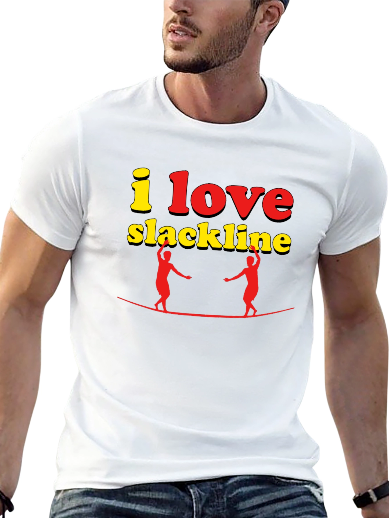 I Love Slackline Graphic T-Shirt