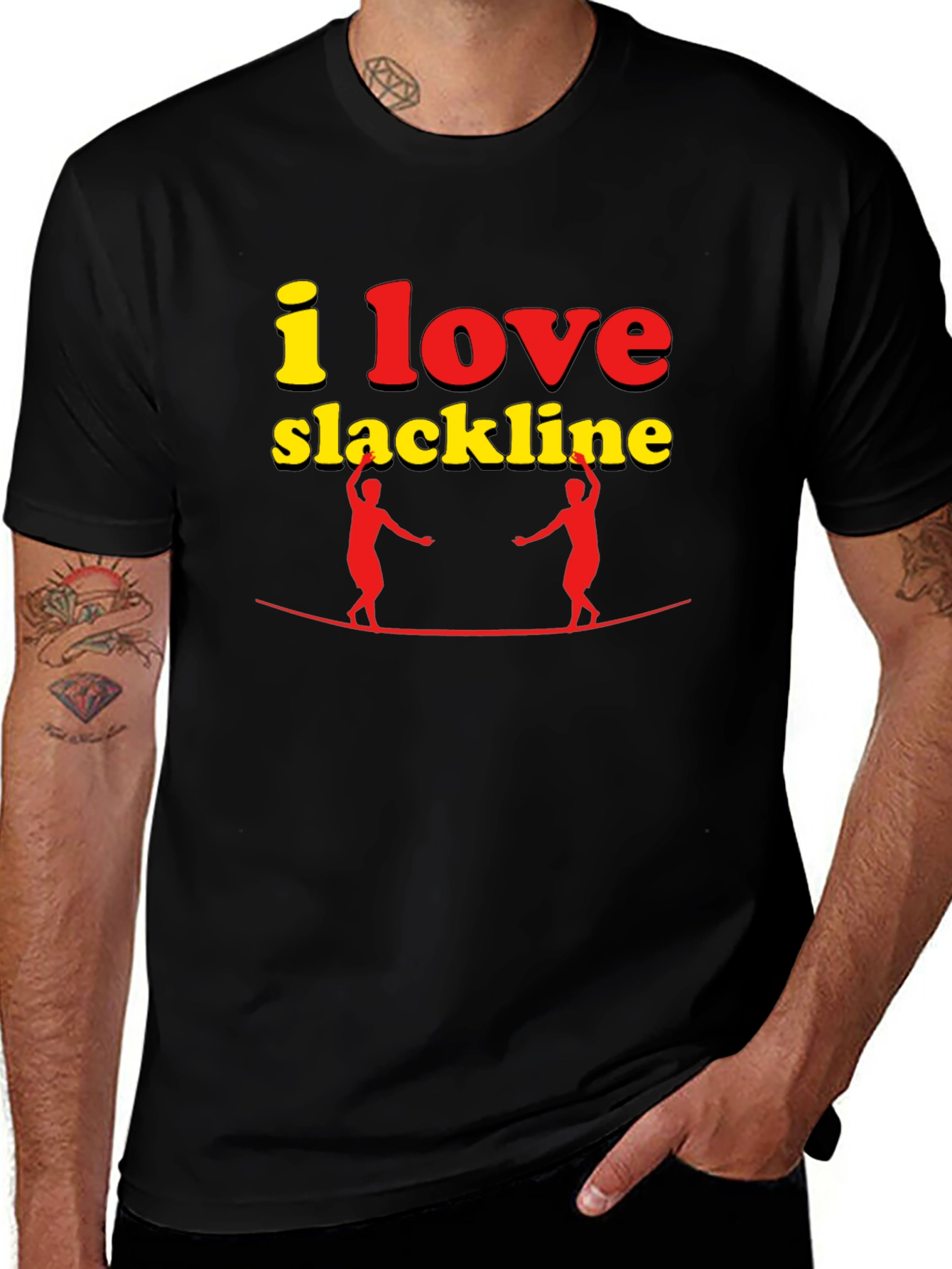 I Love Slackline Graphic T-Shirt