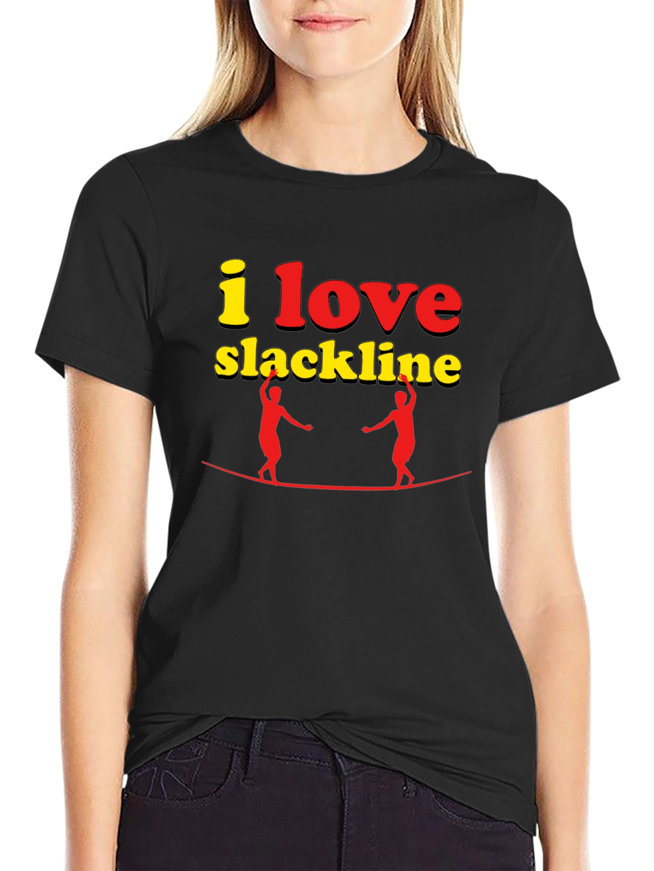 I Love Slackline Graphic T-Shirt