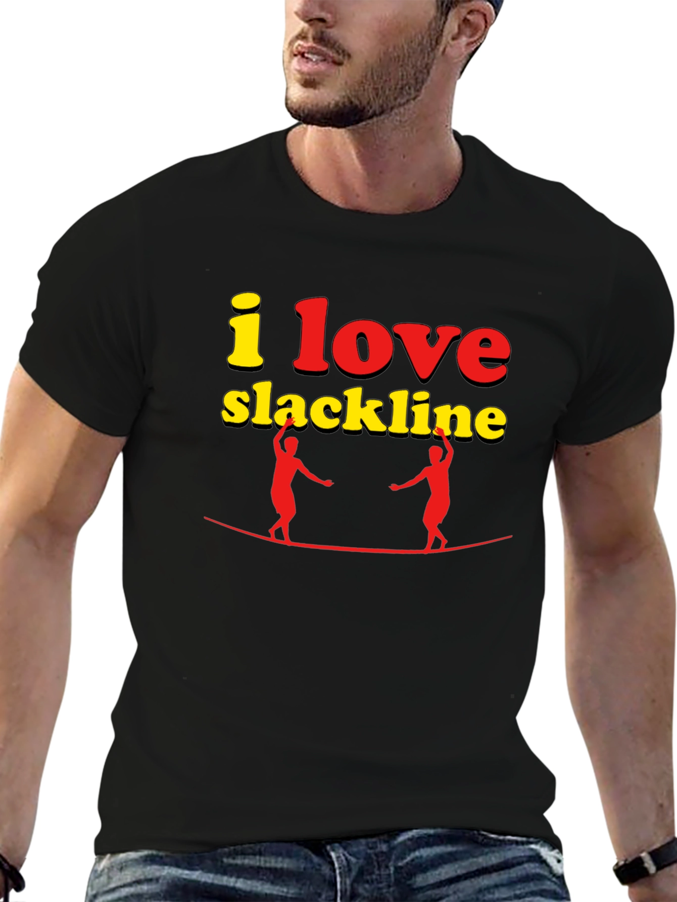 I Love Slackline Graphic T-Shirt
