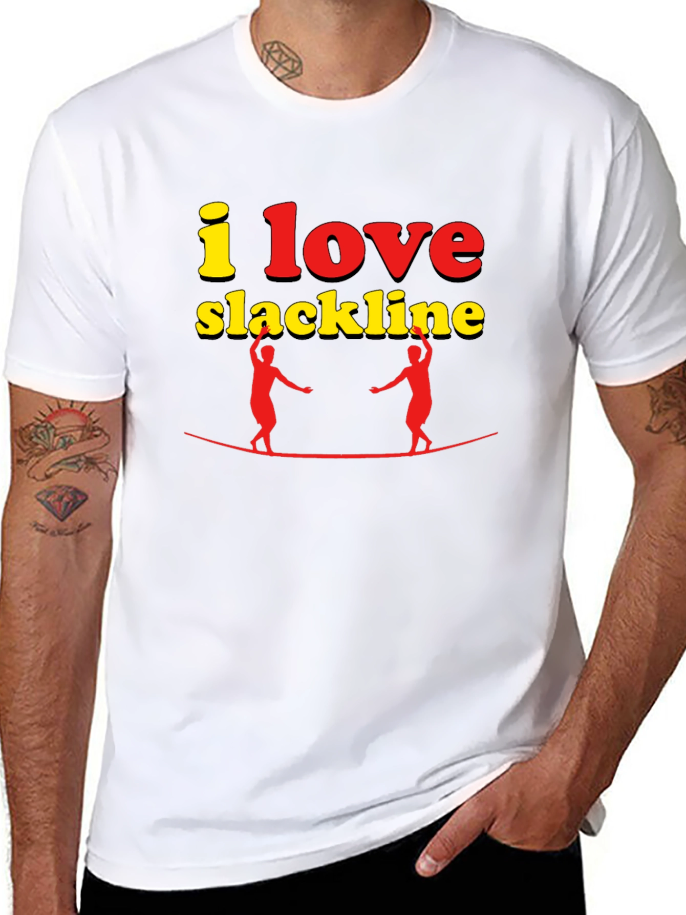 I Love Slackline Graphic T-Shirt