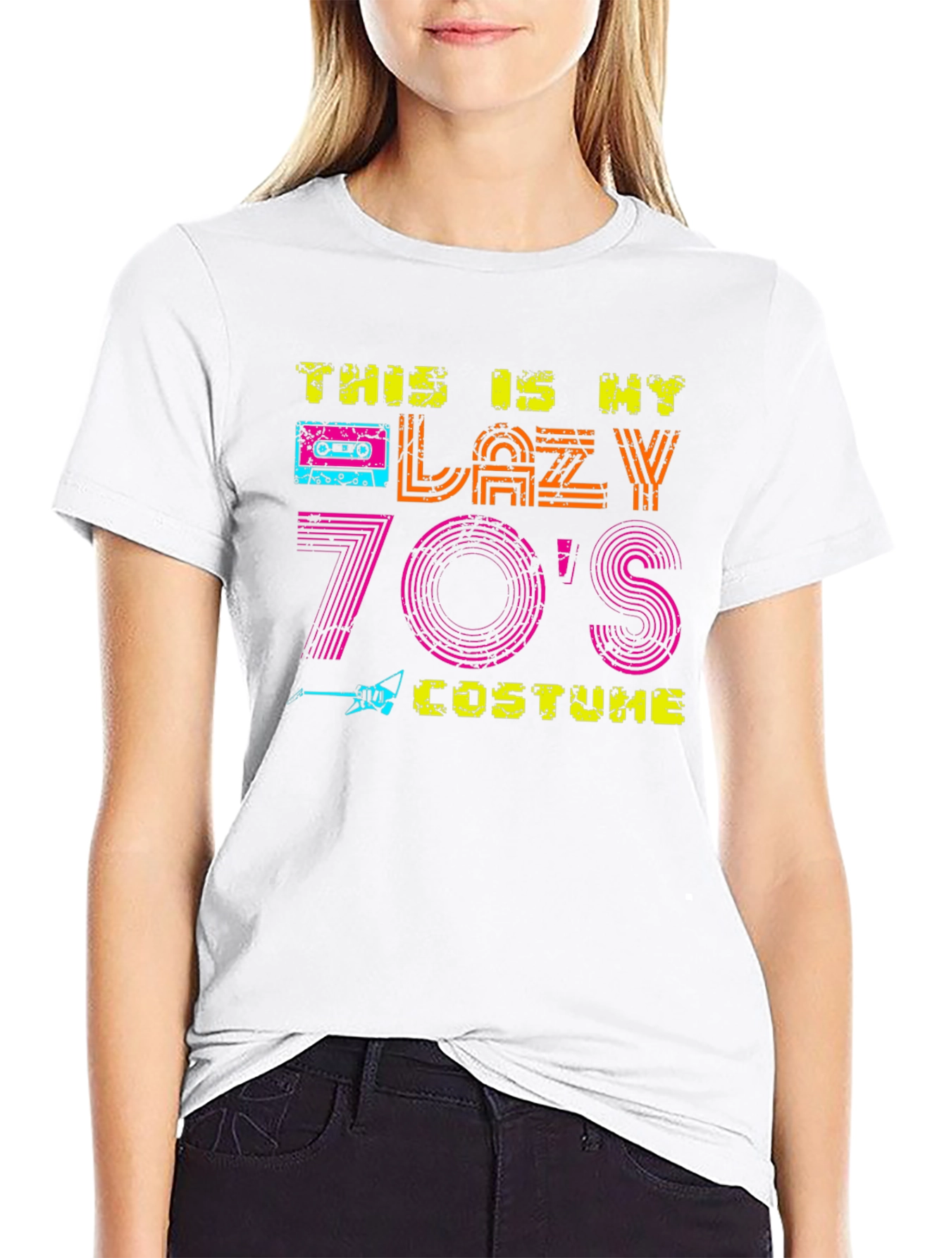 Lazy 70s Costume Graphic T-Shirt