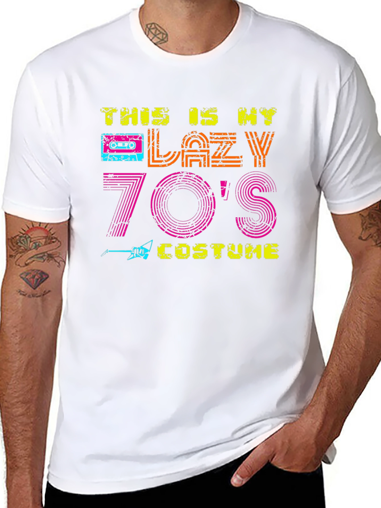 Lazy 70s Costume Graphic T-Shirt