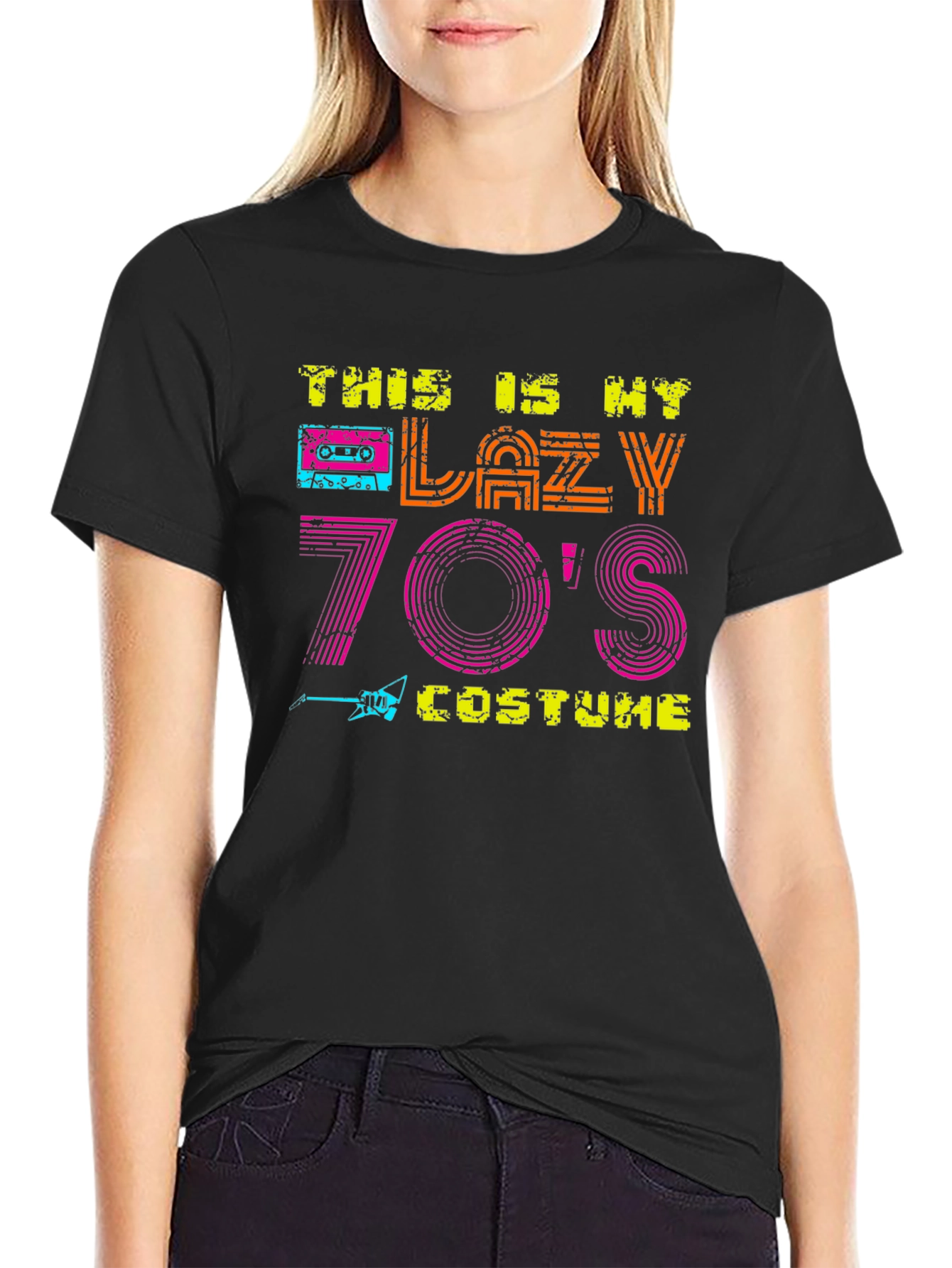 Lazy 70s Costume Graphic T-Shirt