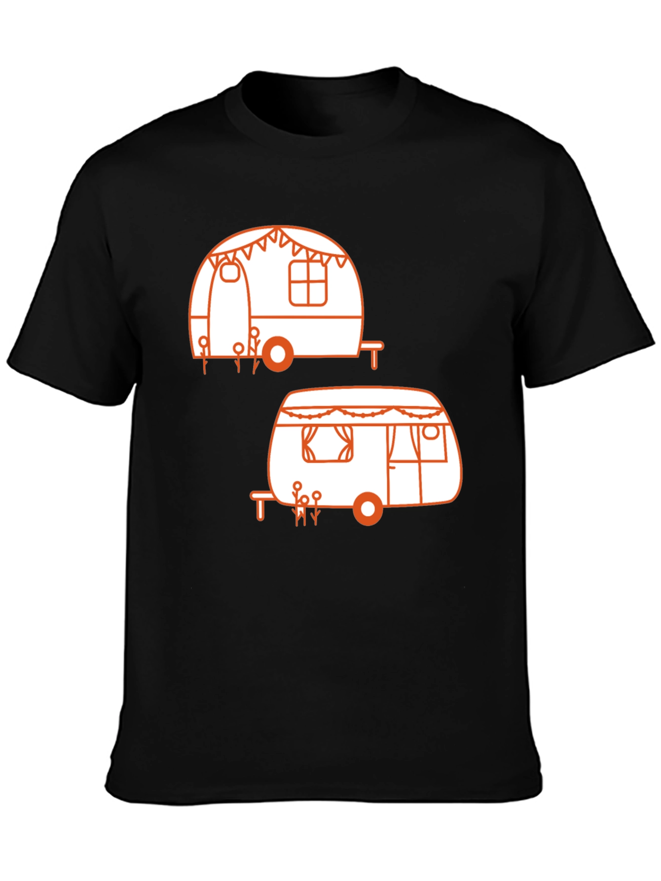 Cute Camper Graphic T-Shirt - Retro Camping Style