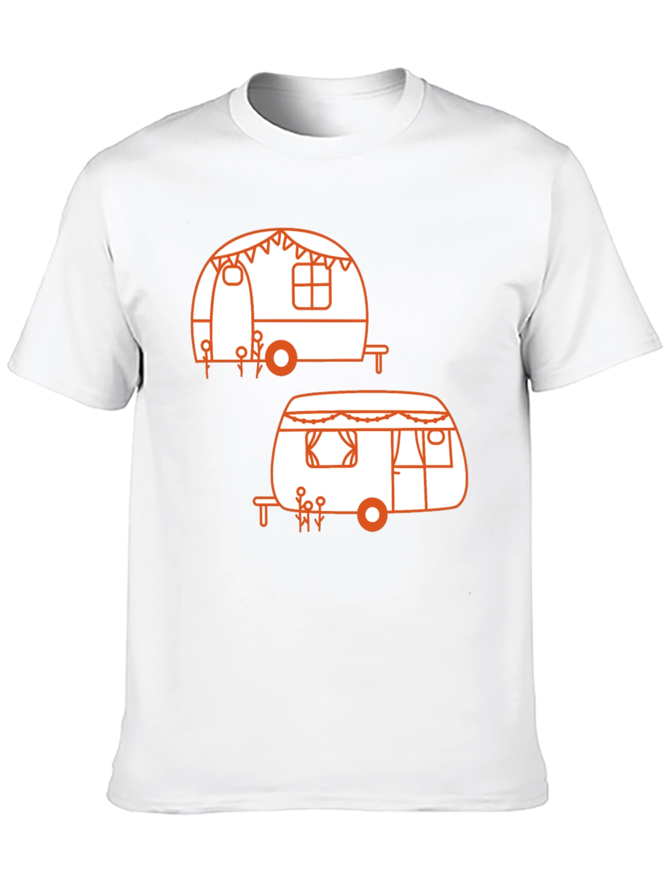 Cute Camper Graphic T-Shirt - Retro Camping Style