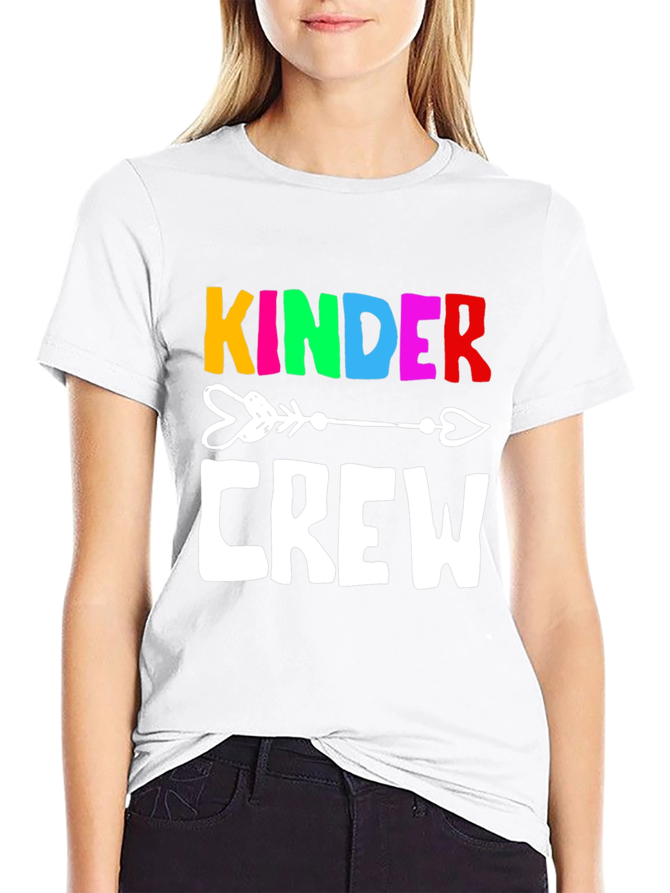 Kinder Crew Graphic Tee - Black Unisex T-Shirt