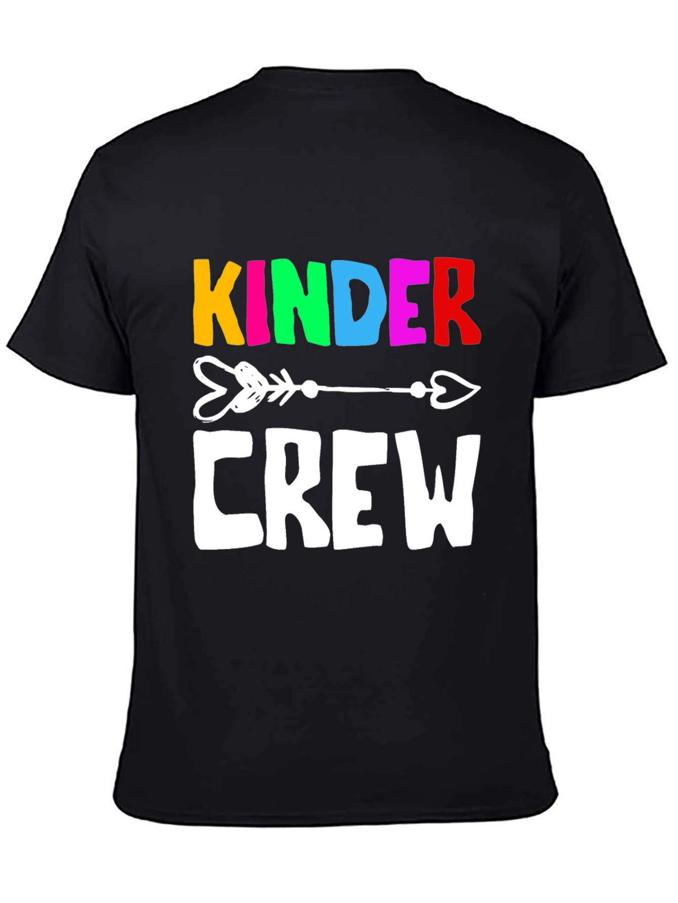 Kinder Crew Graphic Tee - Black Unisex T-Shirt