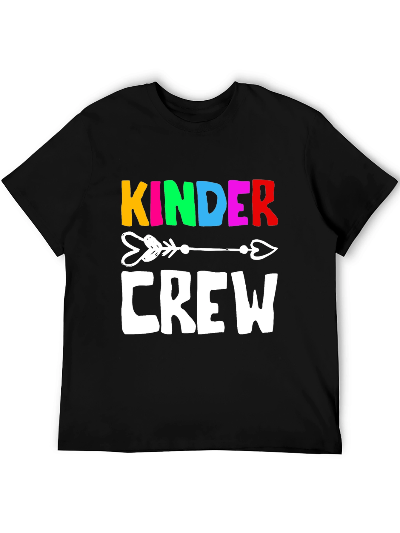 Kinder Crew Graphic Tee - Black Unisex T-Shirt