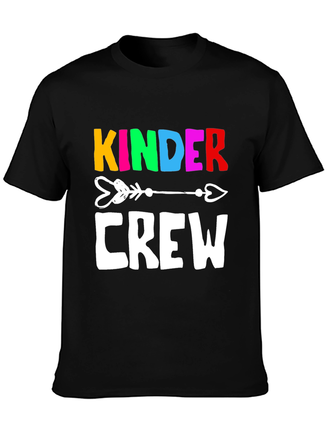 Kinder Crew Graphic Tee - Black Unisex T-Shirt