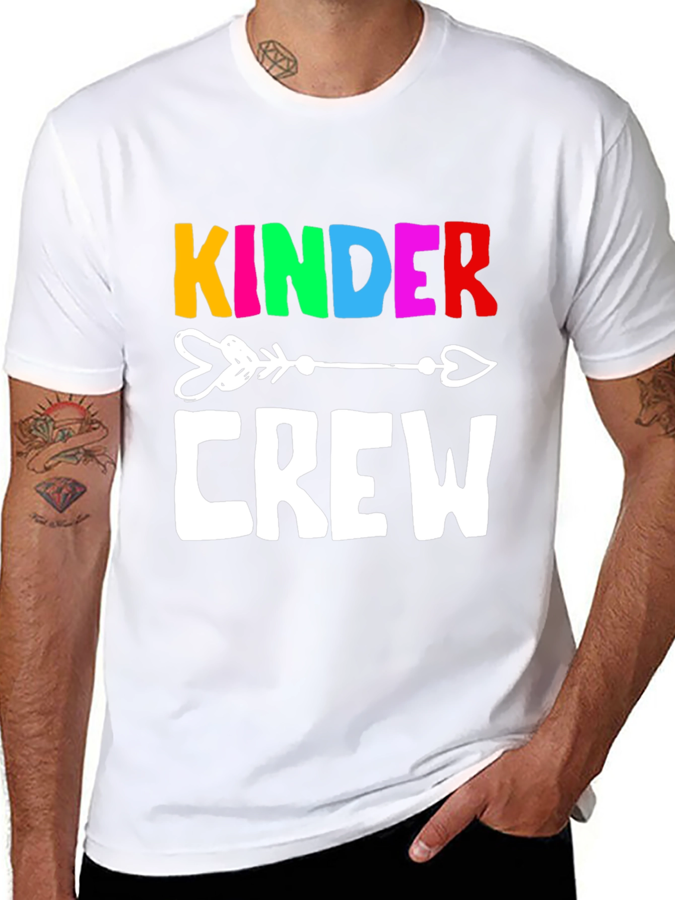 Kinder Crew Graphic Tee - Black Unisex T-Shirt