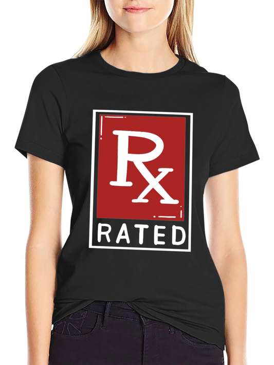 RX Rated Graphic Tee - Black Cotton T-Shirt