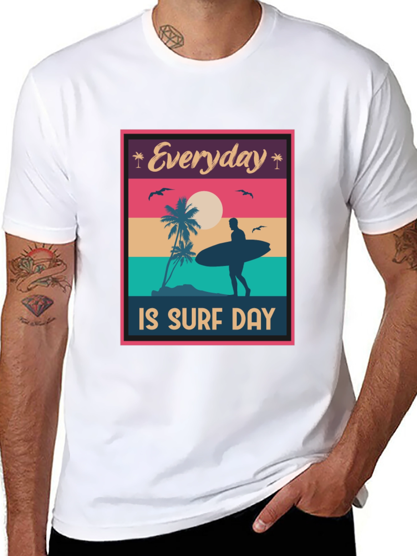 Everyday Is Surf Day Graphic Tee