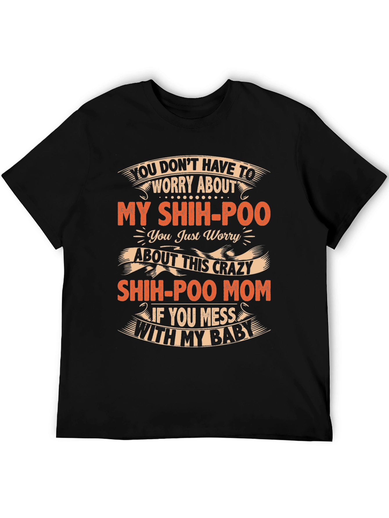 Shih-Poo Mom Graphic Tee - Crazy Dog Mom T-Shirt