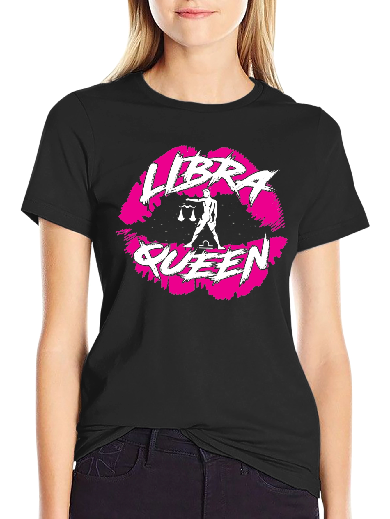 Libra Queen T-Shirt - Zodiac Astrology Design