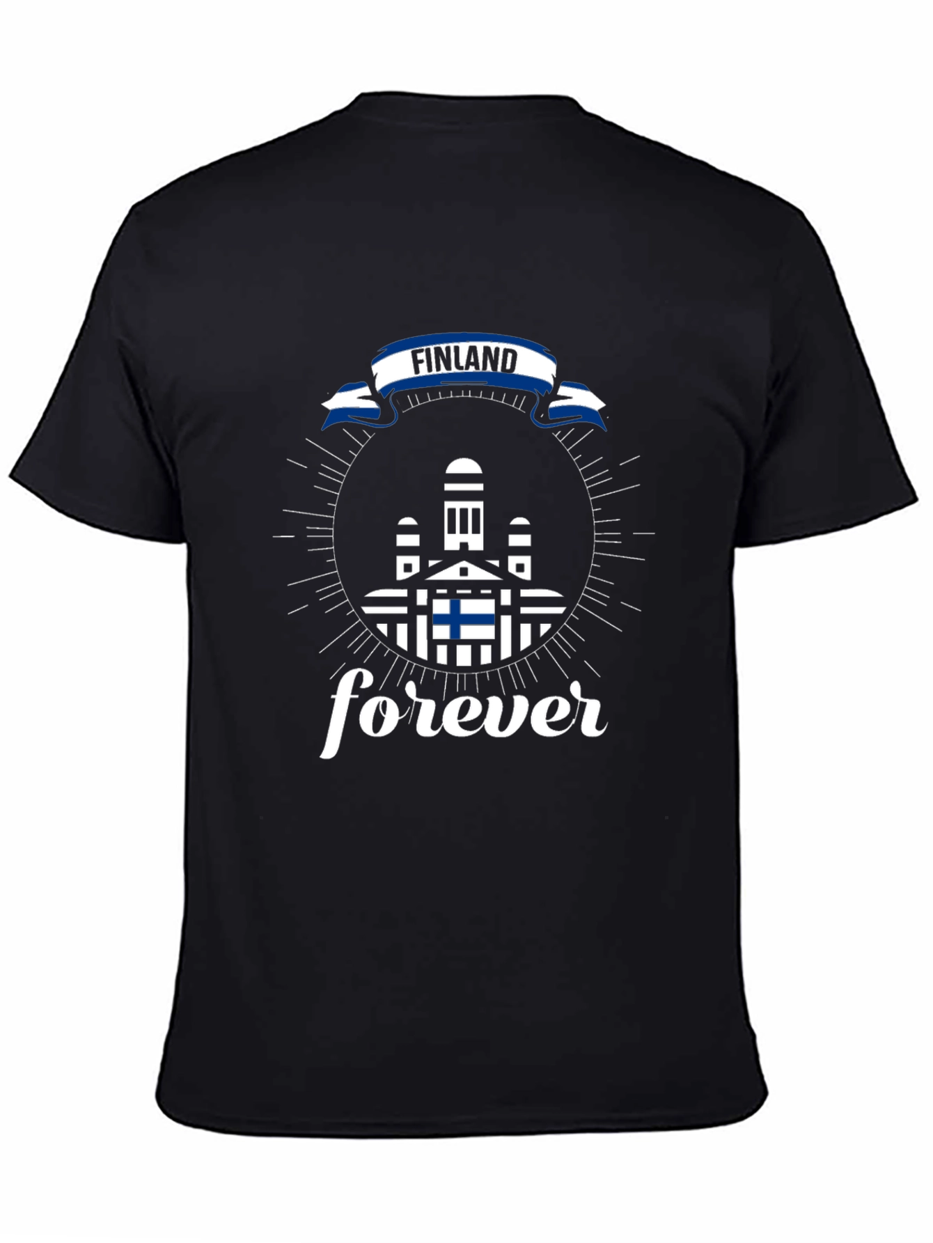 Finland Forever T-Shirt - Black Cotton Tee
