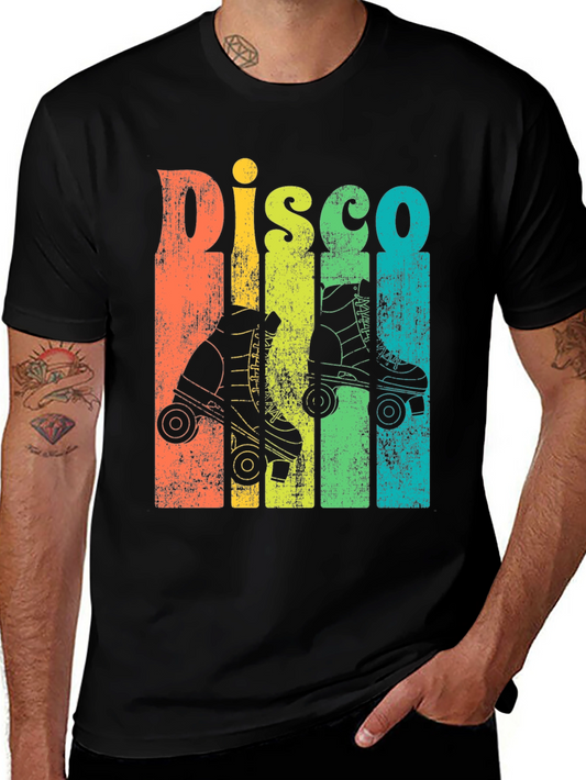 Retro Disco Roller Skate T-Shirt - Vintage Style