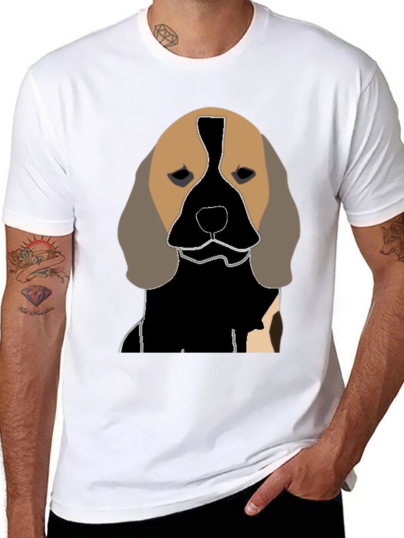 Dog Graphic Tee - Unique Canine Design
