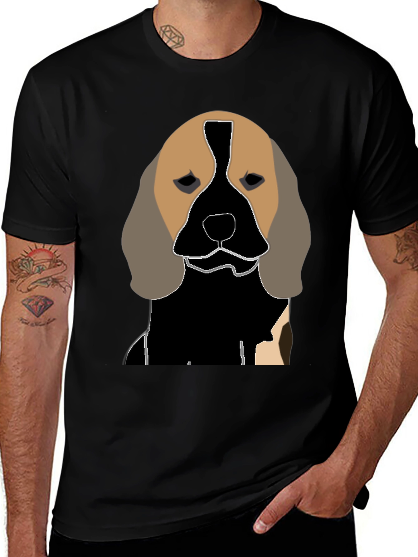 Dog Graphic Tee - Unique Canine Design