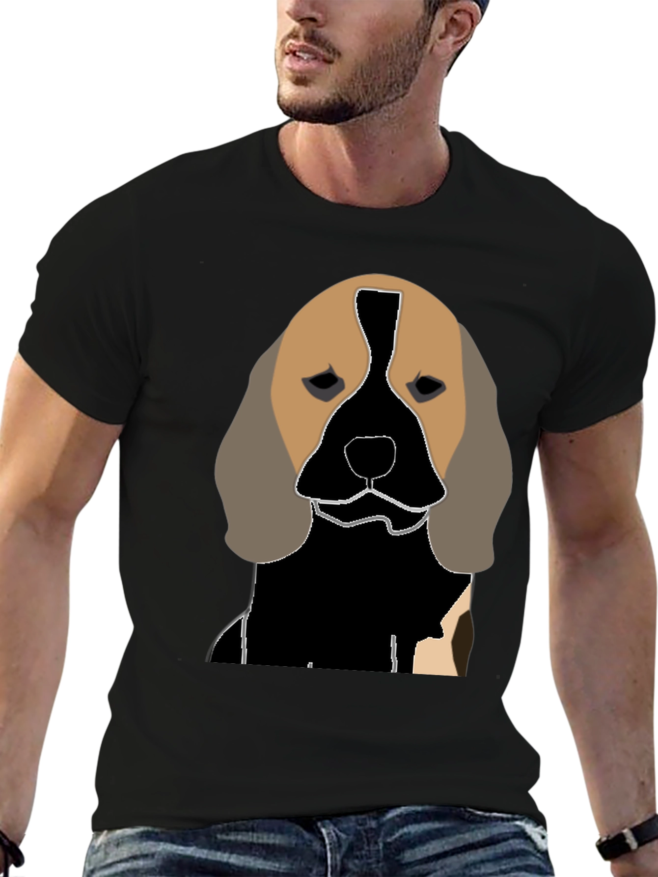 Dog Graphic Tee - Unique Canine Design