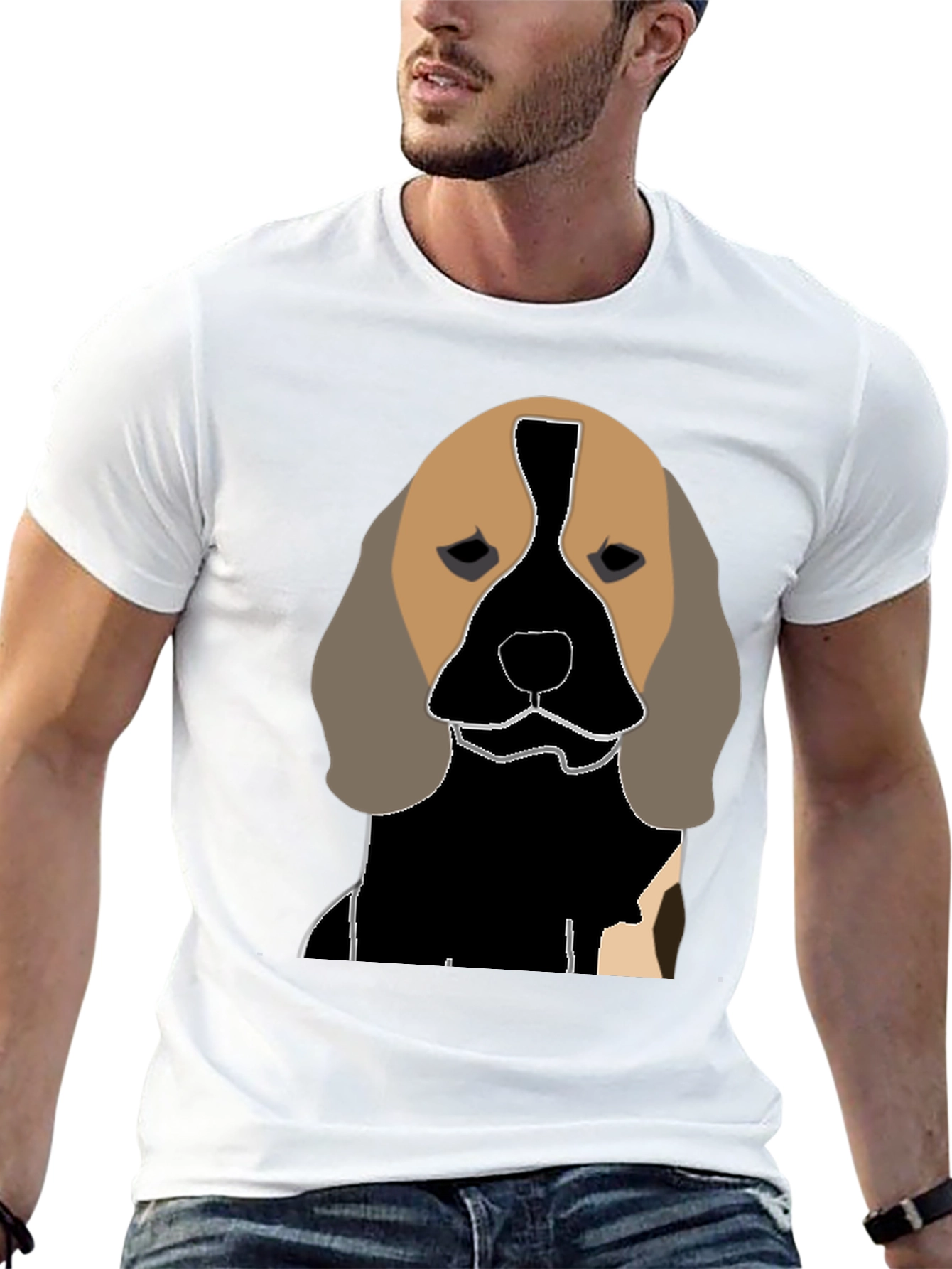 Dog Graphic Tee - Unique Canine Design