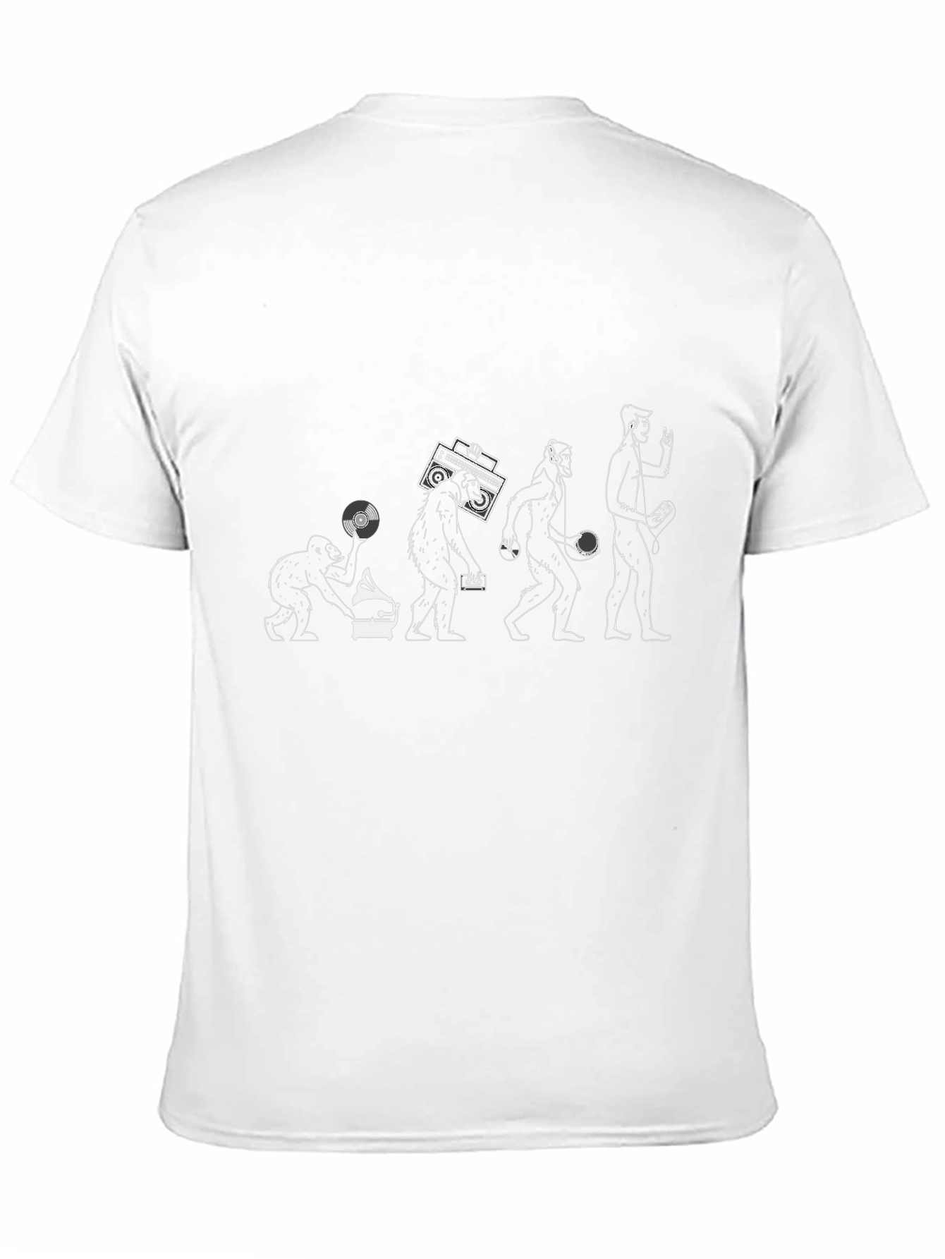 Evolution of Music Black Graphic Tee