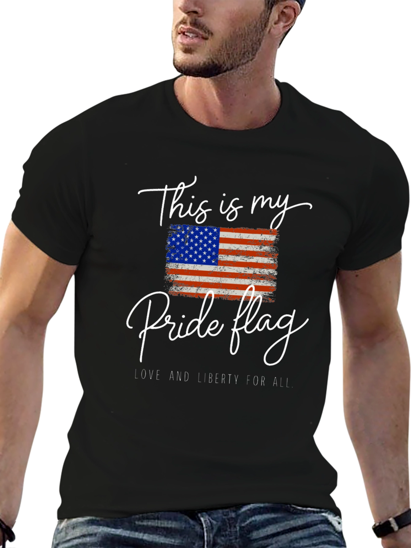 Pride Flag Graphic Tee