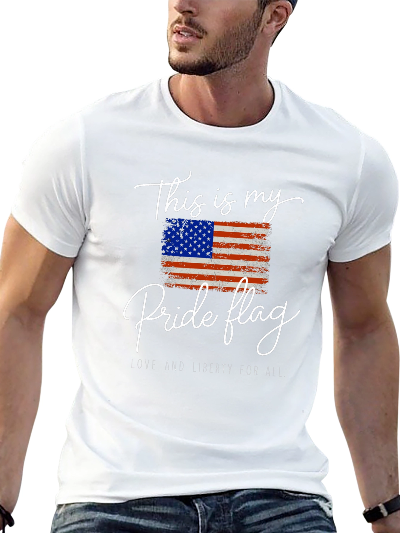Pride Flag Graphic Tee