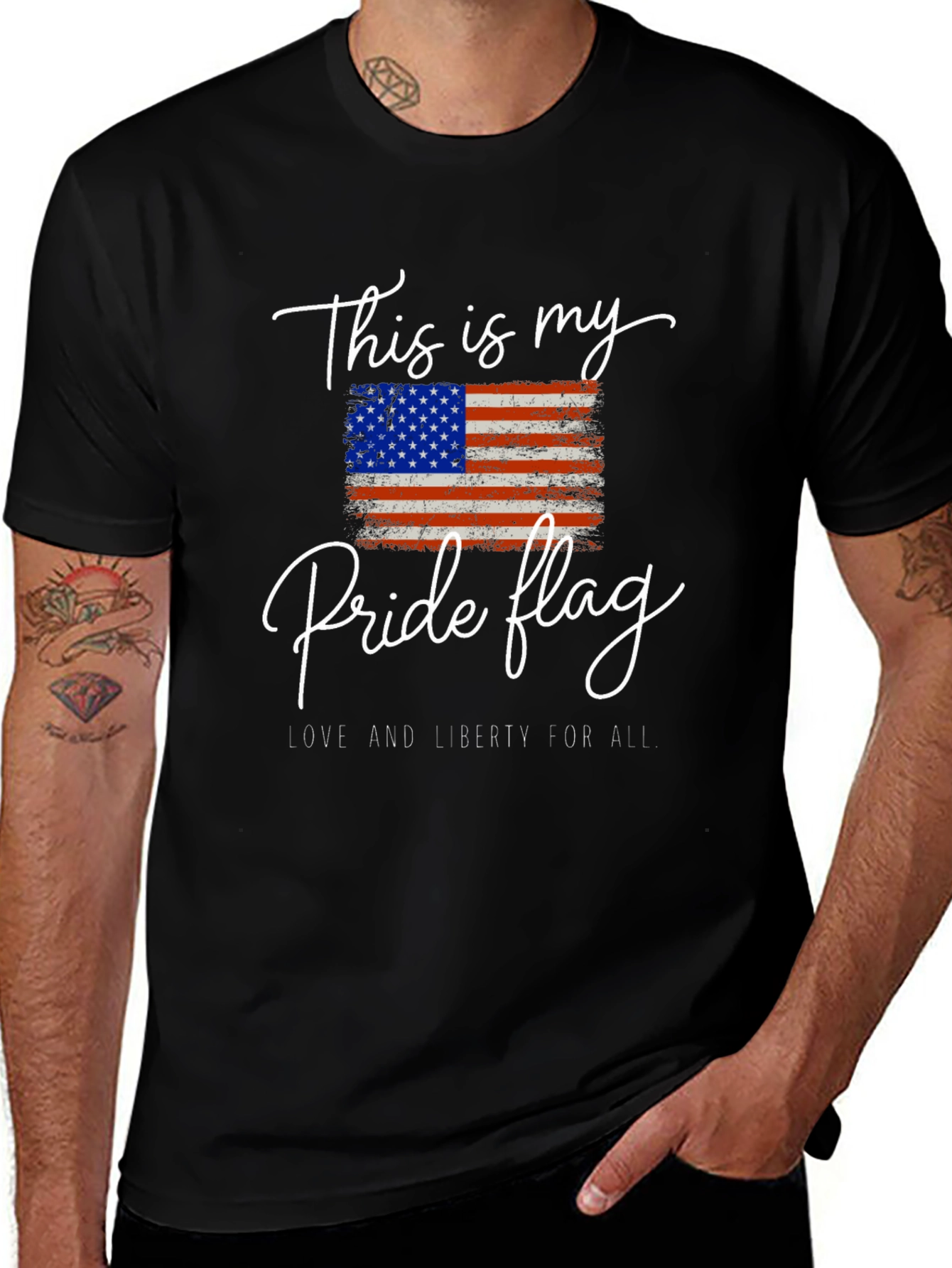 Pride Flag Graphic Tee
