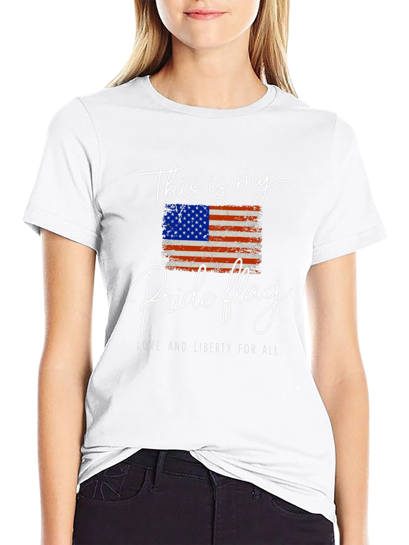 Pride Flag Graphic Tee