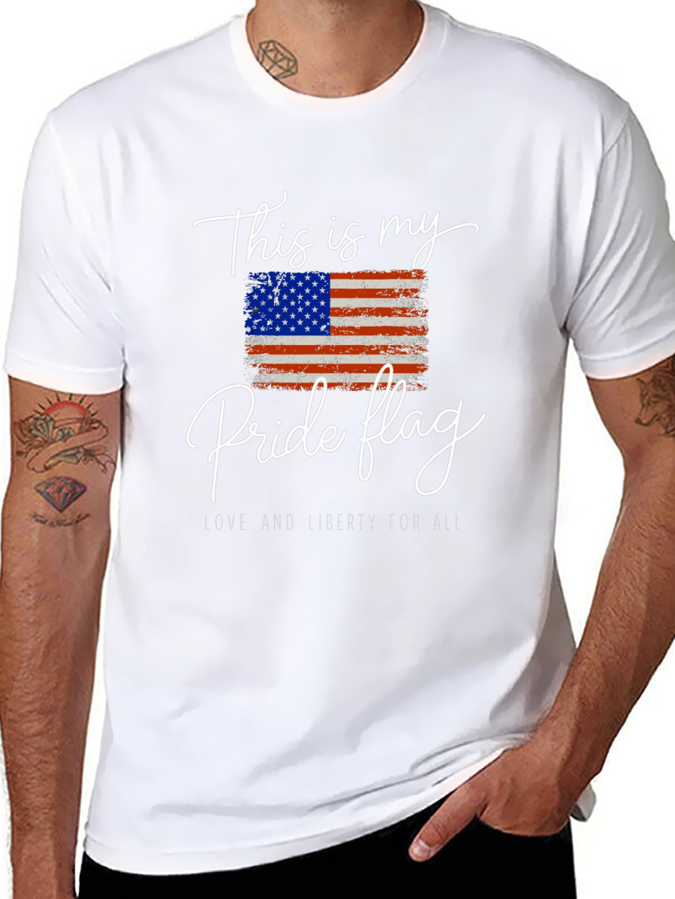 Pride Flag Graphic Tee