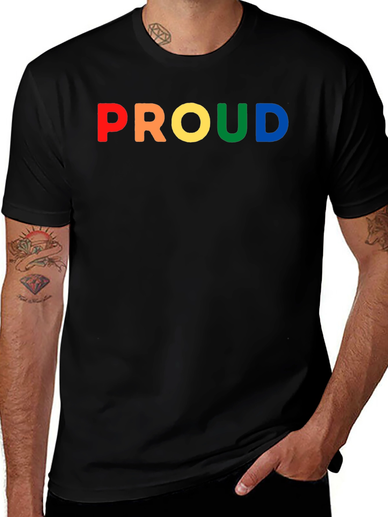 Rainbow Proud Graphic T-Shirt - Pride LGBTQ+ Apparel