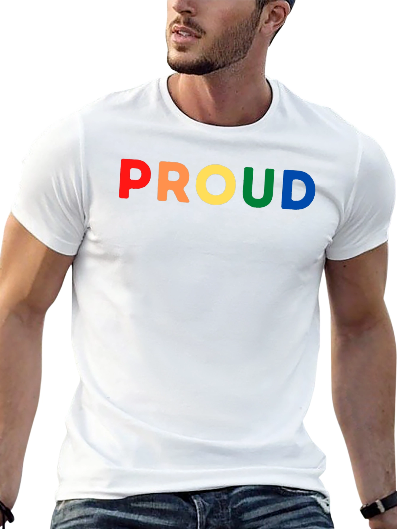 Rainbow Proud Graphic T-Shirt - Pride LGBTQ+ Apparel