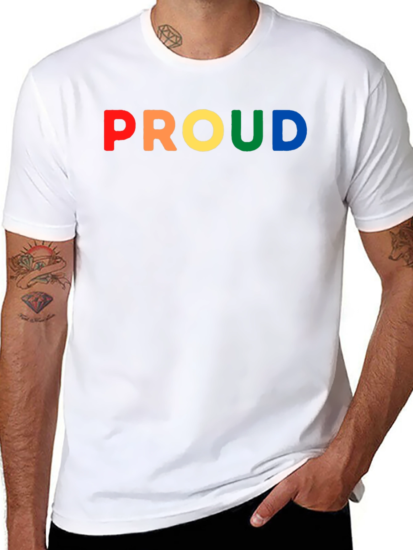 Rainbow Proud Graphic T-Shirt - Pride LGBTQ+ Apparel