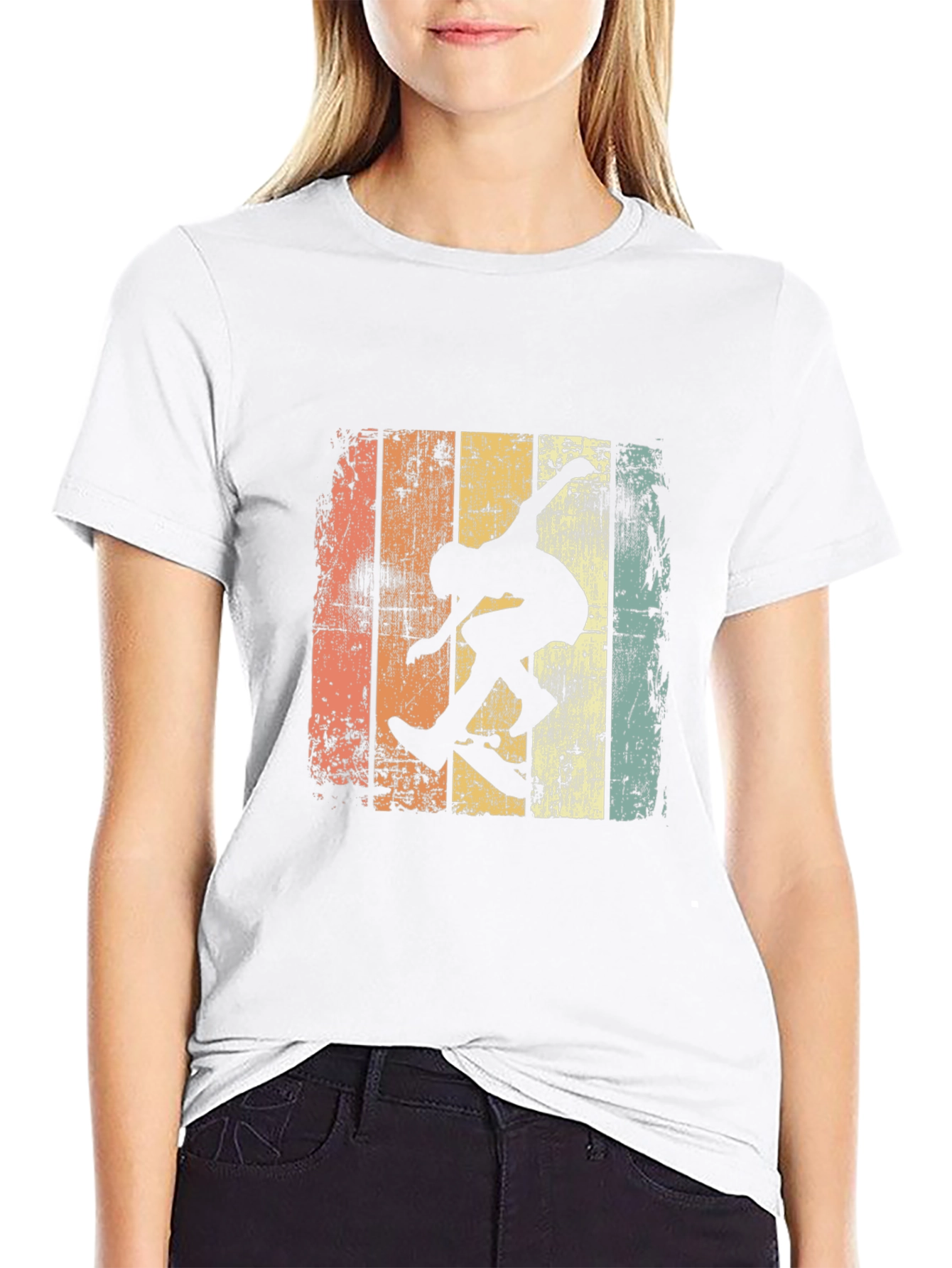 Retro Skateboarder Graphic Tee - Cool & Casual