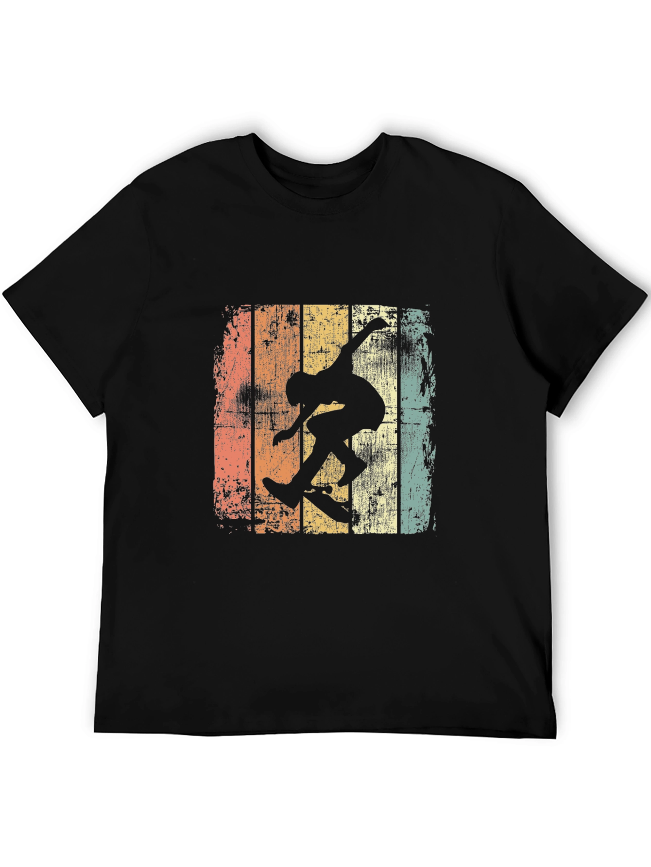 Retro Skateboarder Graphic Tee - Cool & Casual