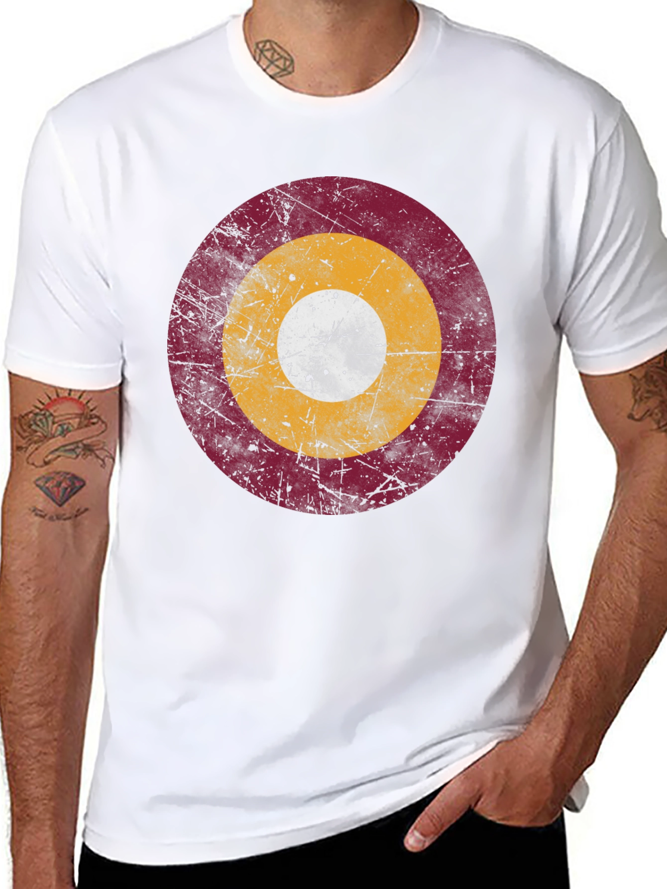 Target Graphic Tee - Retro Style Black T-Shirt