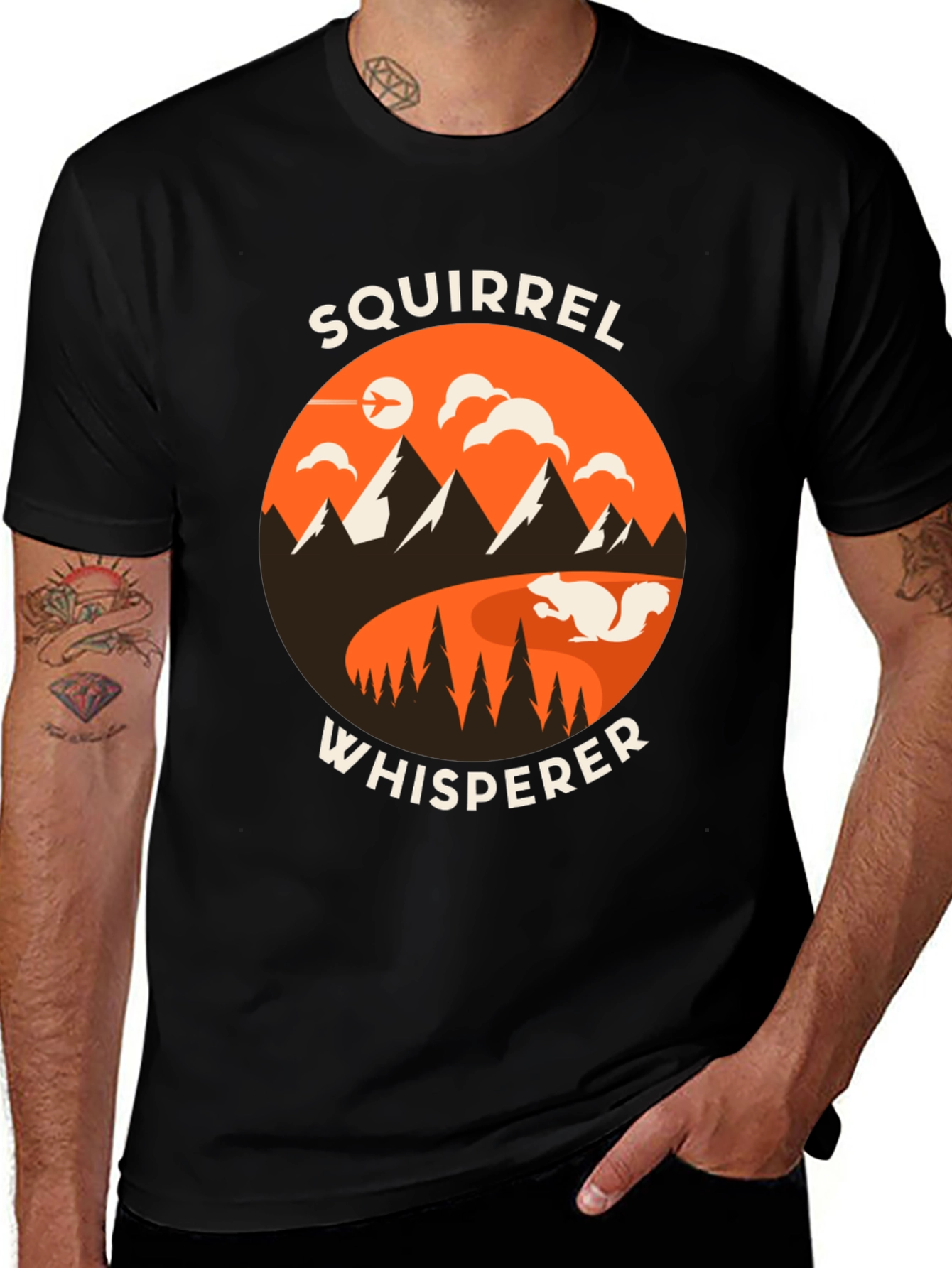 Squirrel Whisperer Graphic Tee - Nature Lover T-Shirt