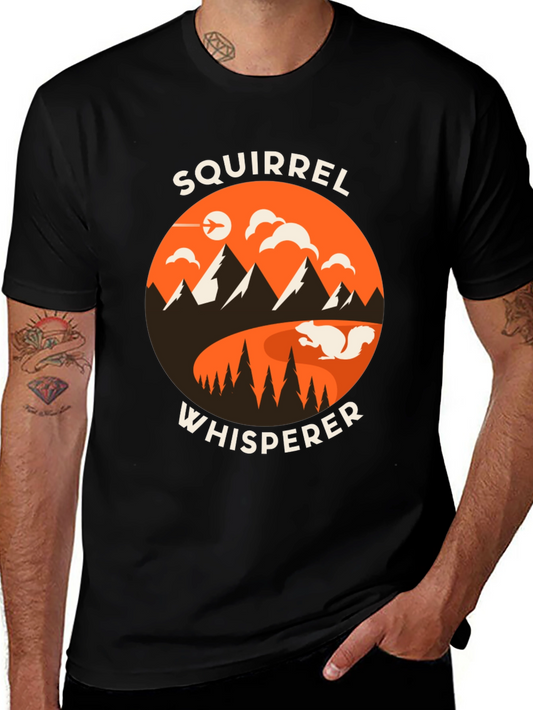 Squirrel Whisperer Graphic Tee - Nature Lover T-Shirt