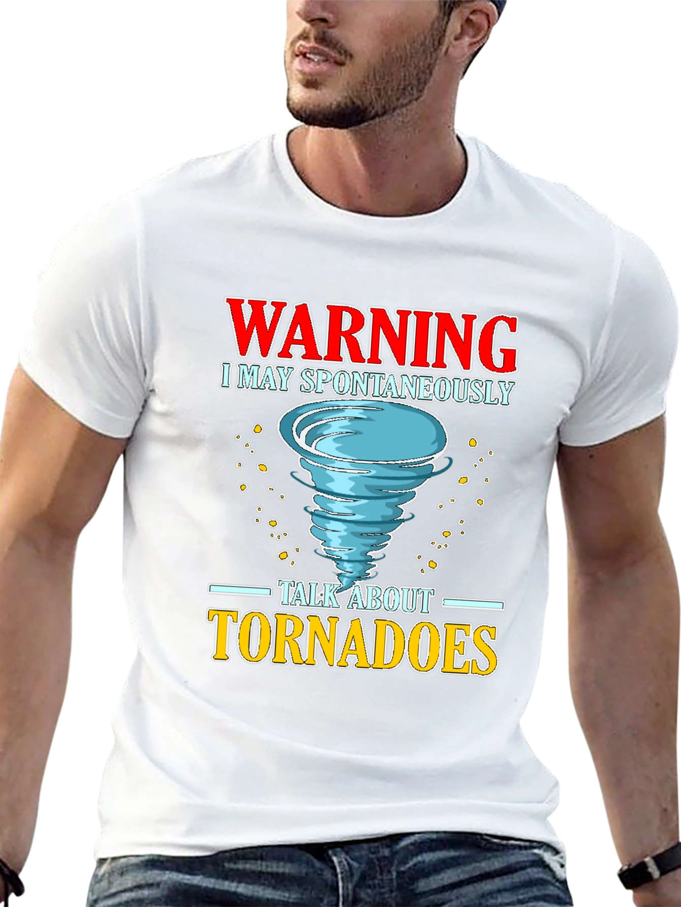 Warning Tornado Funny Graphic T-Shirt