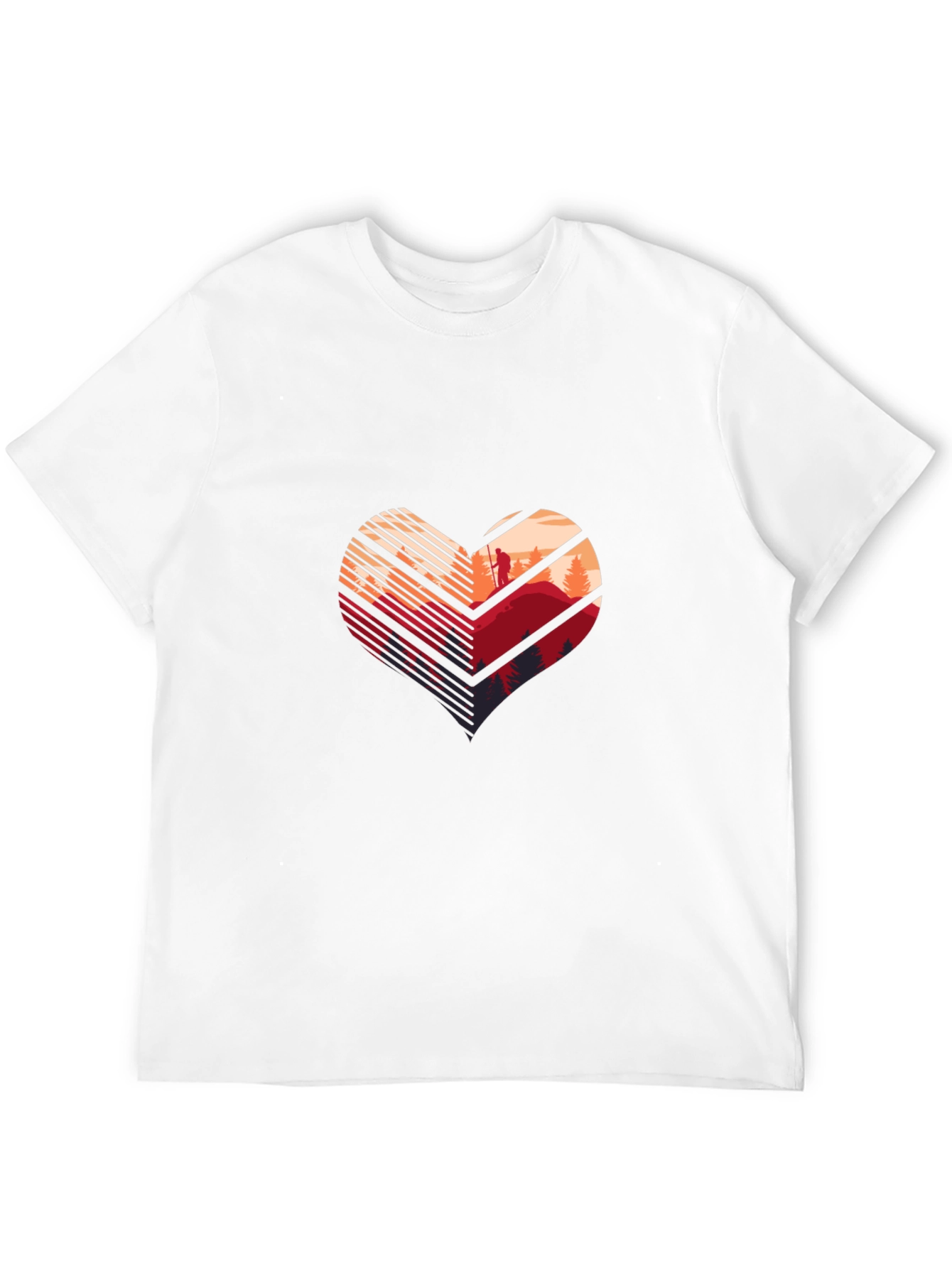 Heart Hiker Graphic Tee - Adventure Awaits!
