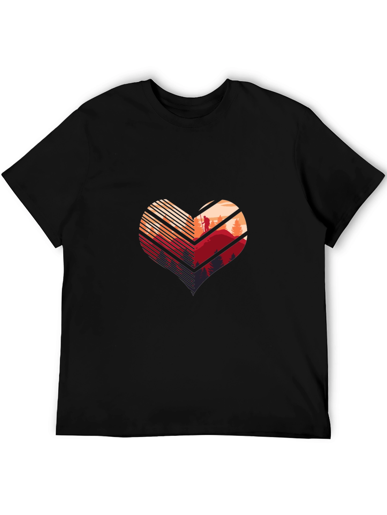 Heart Hiker Graphic Tee - Adventure Awaits!