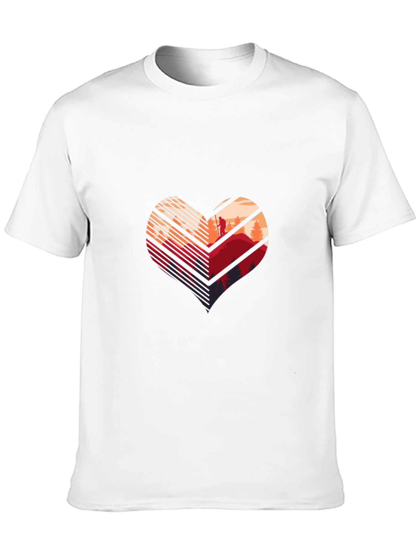 Heart Hiker Graphic Tee - Adventure Awaits!